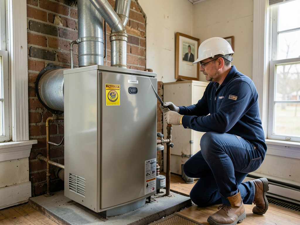 Converting an old oil furnace to natural gas in br